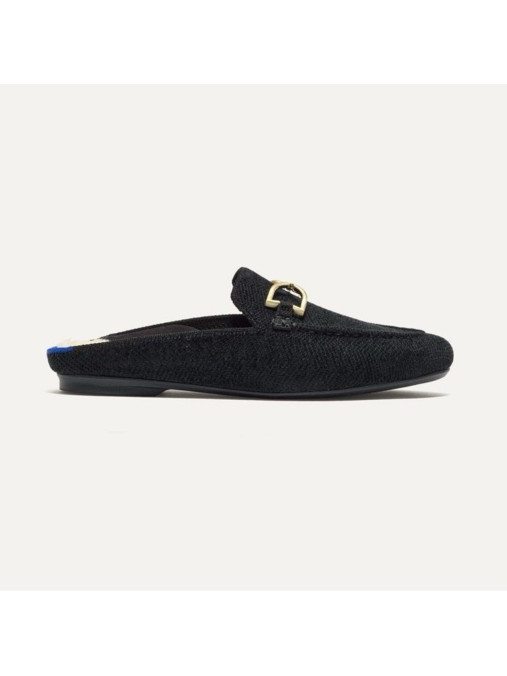 Rothy's Revelvet Cozy Bit Loafer Mule Women's 8 Black - Picture 5 of 10